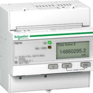 Medicion Basica, Clase 0.5s( V,I, P, KWh), entrada de corriente 63 A, Comunicacion Modbus, DI / DO