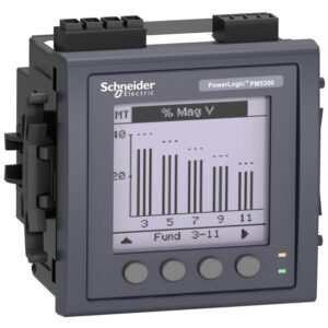 PM5340 – Medicion Basica , Clase 0.5s( V,I, P, KWh), entrada de corriente 5 A, Comunicacion Modbus TCP, Ethernet, Memoria 256 Kbytes, 2DI / 2DO, THD (31 ind)